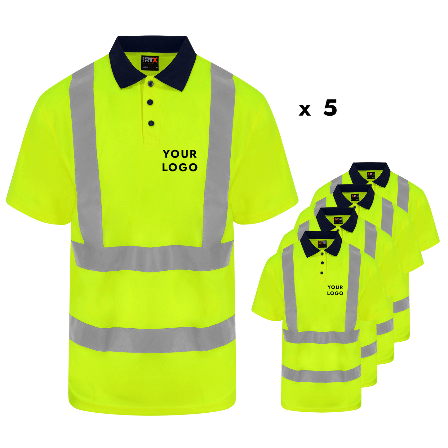 Pro RTX Hi-Vis Polo Bundle x5