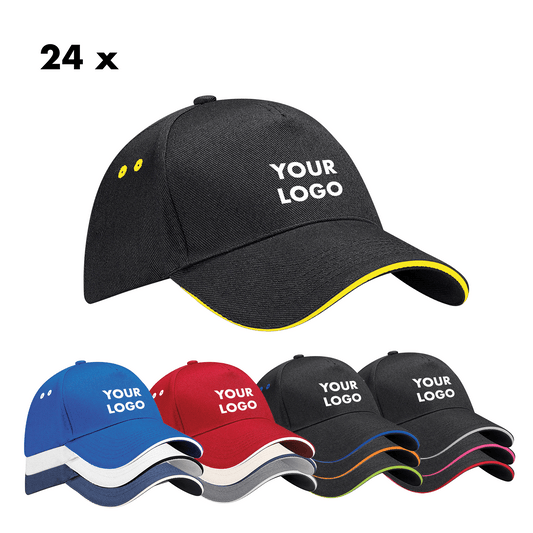 Beechfield Ultimate 5 Panel Cap Sandwich Peak x24